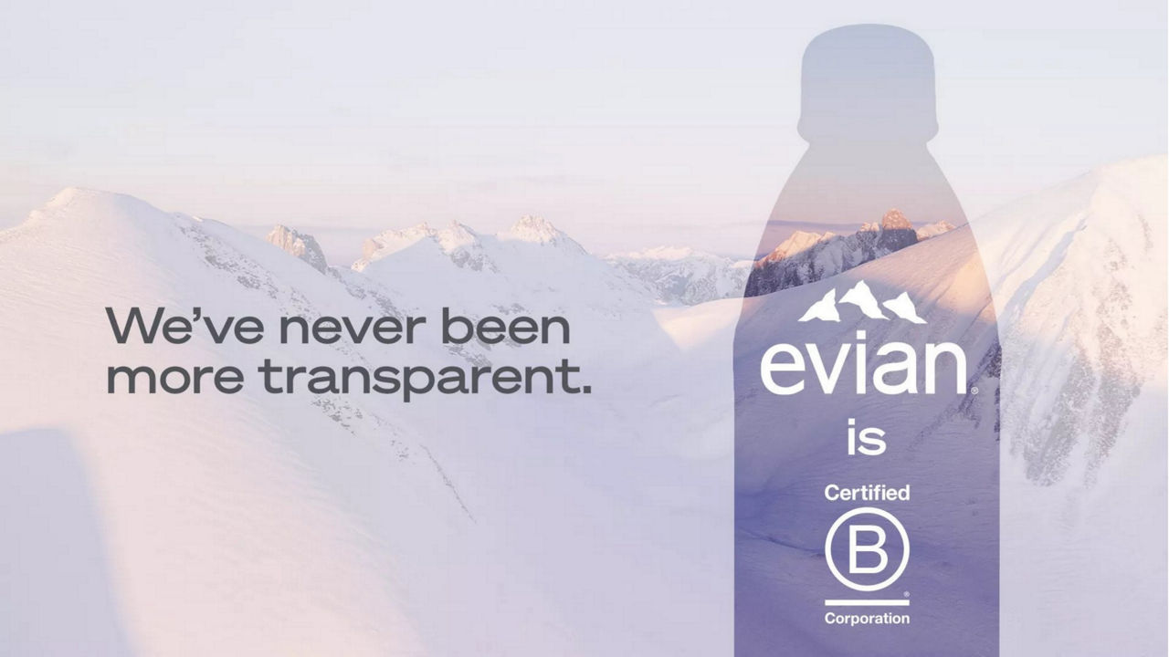 Danone Evian-Volvic Switzerland B Corp Certified 